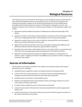 Biological Resources Sources of Information