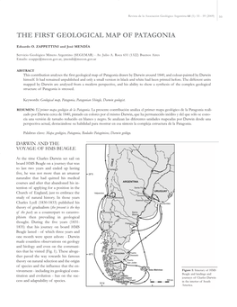 The First Geological Map of Patagonia