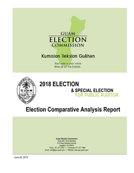 2018 ELECTION Election Comparative Analysis Report