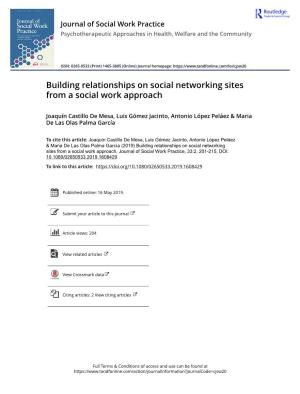 Building Relationships on Social Networking Sites from a Social Work Approach