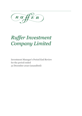 Ruffer Investment Company Limited