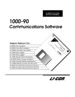 1000-92 Communications Software Instruction Manual