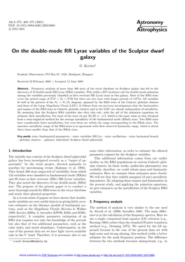 On the Double-Mode RR Lyrae Variables of the Sculptor Dwarf Galaxy