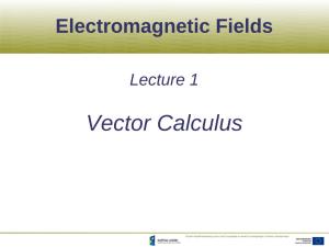 Vector Calculus What Is Field?