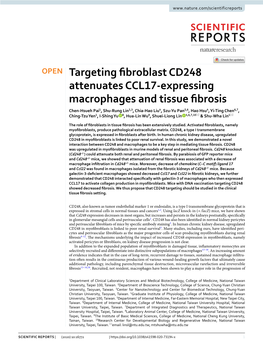Targeting Fibroblast CD248 Attenuates CCL17-Expressing Macrophages