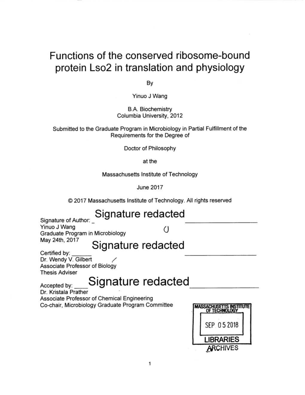 Functions of the Conserved Ribosome-Bound Protein Lso2 in Translation and Physiology