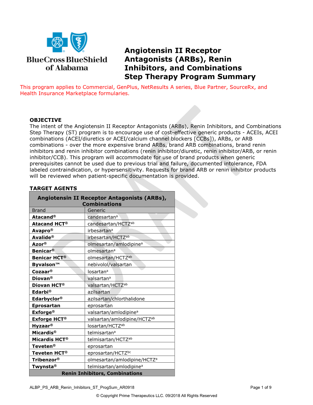 Angiotensin II Receptor Antagonists (Arbs), Renin