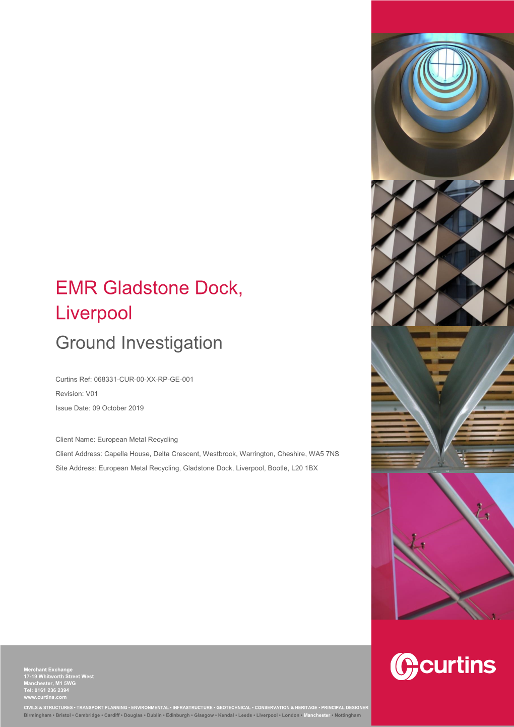 EMR Gladstone Dock, Liverpool Ground Investigation