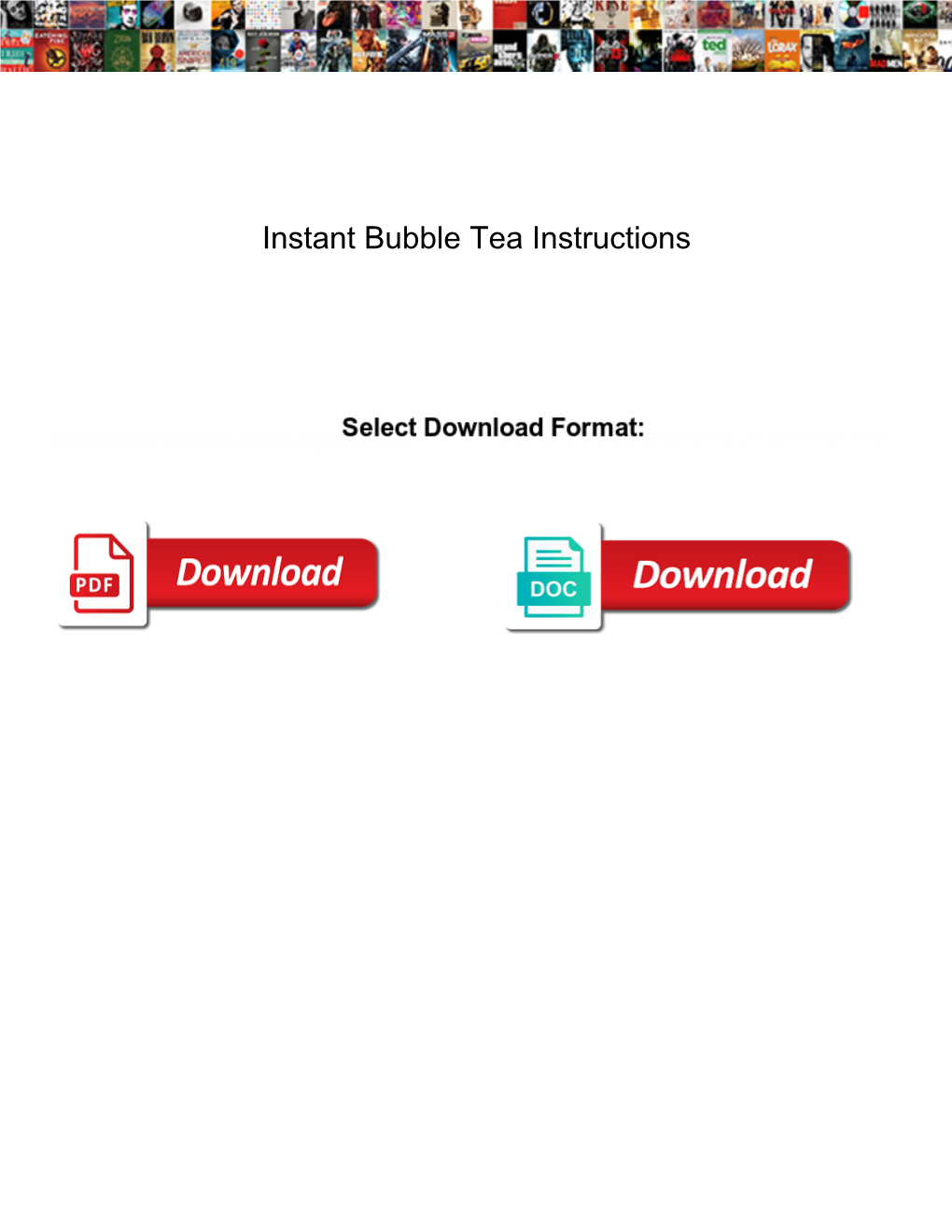 Instant Bubble Tea Instructions