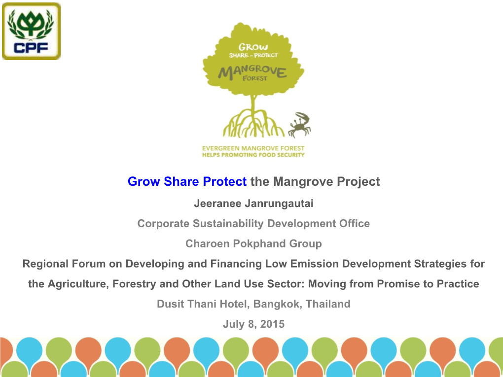 Grow Share Protect the Mangrove Project