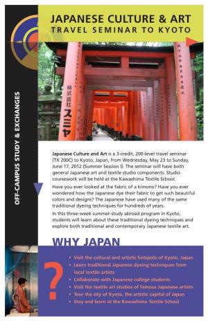 Japanese Culture & ART WHY JAPAN