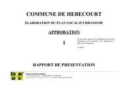 Commune De Hebecourt 1