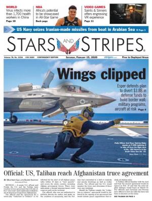 Wings Clipped Esper Defends Plan to Divert $3.8B in Defense Funds to Build Border Wall; Military Programs, Aircraft at Risk Page 4