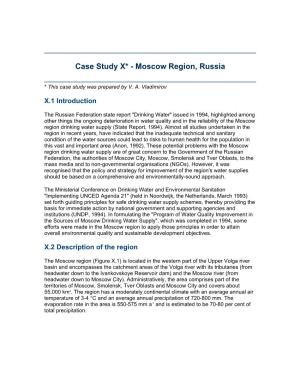 Case Study X* - Moscow Region, Russia