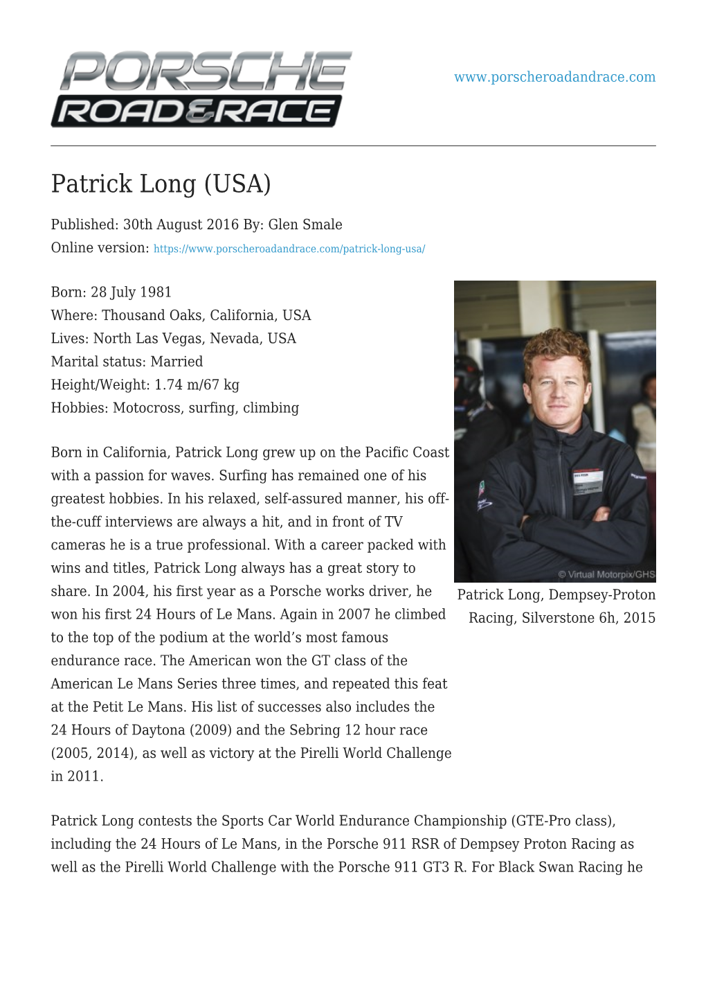 Patrick Long (USA)