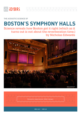 Boston's Symphony Halls