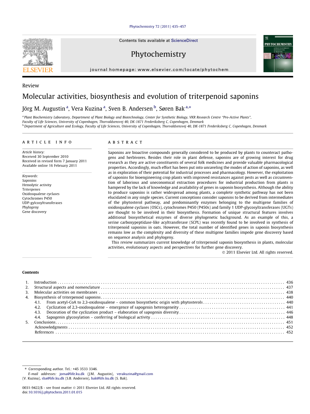 Phytochemistry 72 (2011) 435–457