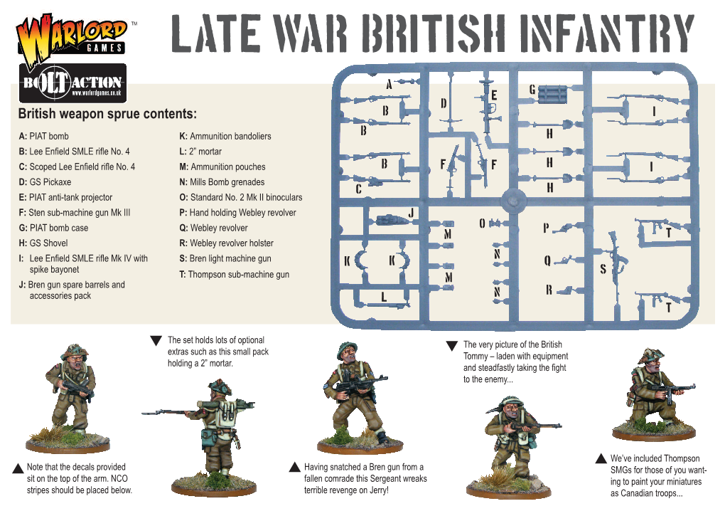 Late War BRITISH Infantry