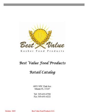 October 2019 Best Value Food Products LLC