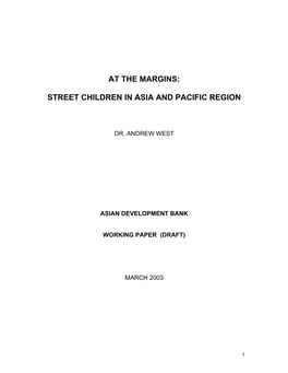 Street Children in Asia and Pacific Region