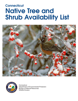 Connecticut Native Tree and Shrub Availability List