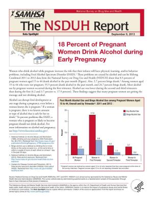 18 Percent of Pregnant Women Drink Alcohol During Early