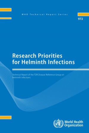 Research Priorities for Helminth Infections WHO Technical Report Series