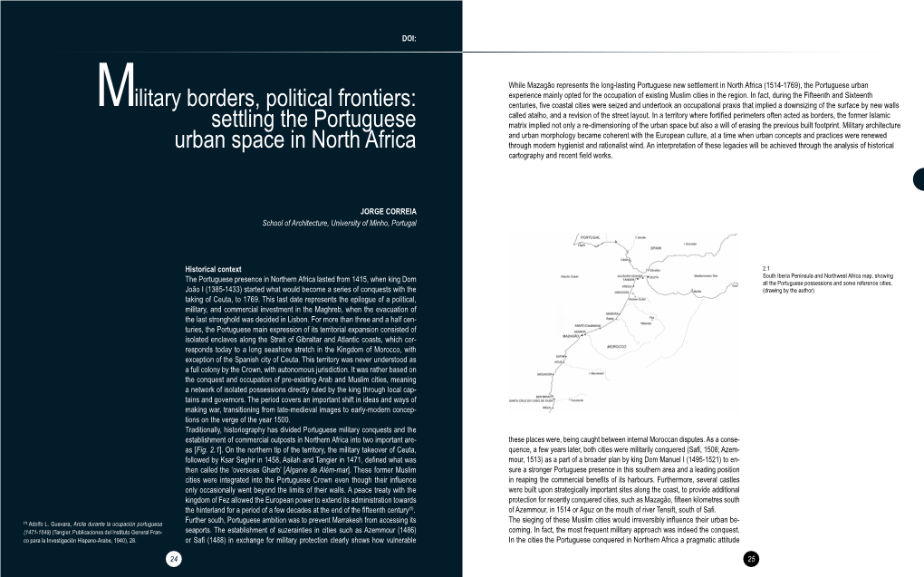 Settling the Portuguese Urban Space in North Africa