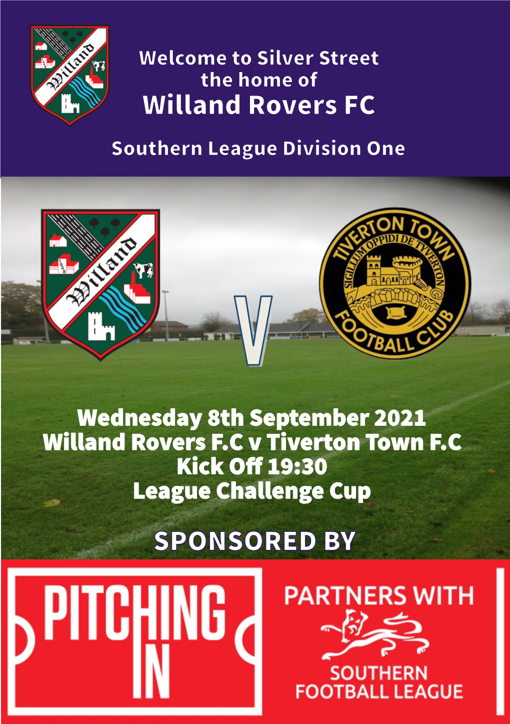 Wednesday 8Th September 2021 Willand Rovers F.C V Tiverton Town