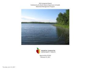 Thursday, June 15, 2017 Thursday, June 15, 2017 2016 Integrated Report - Walsh County