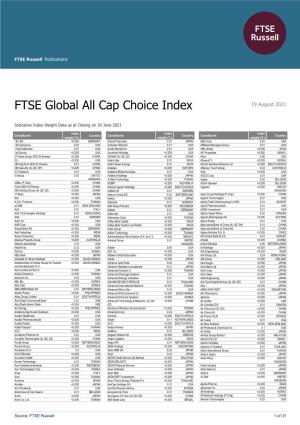 FTSE Global All Cap Choice Index
