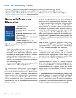 Waves with Power-Law Attenuation