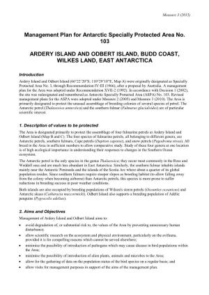 Ardery Island Odbert Island ASPA