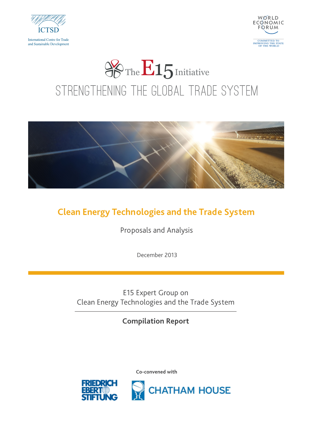Clean Energy Technologies and the Trade System