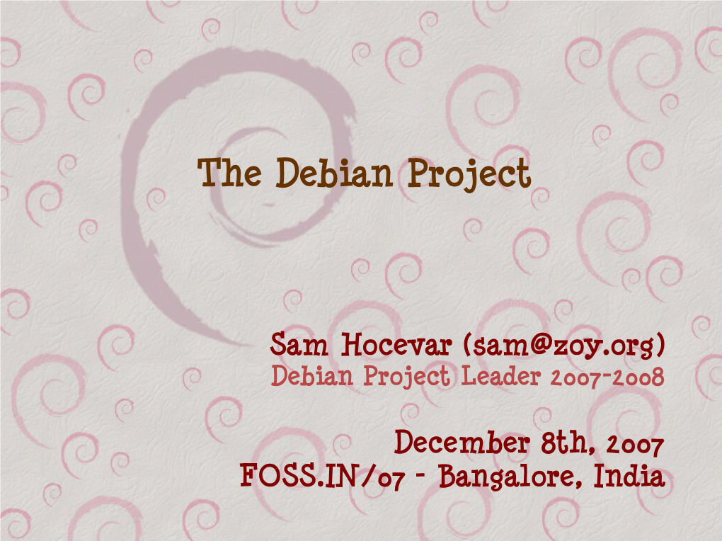 The Debian Project