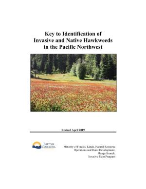 Key to Identification of Invasive and Native Hawkweeds in the Pacific Northwest