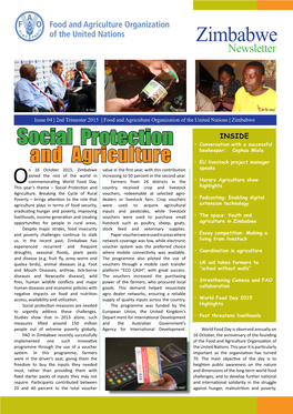 FAO in Zimbabwe Newsletter Issue 4, 2015