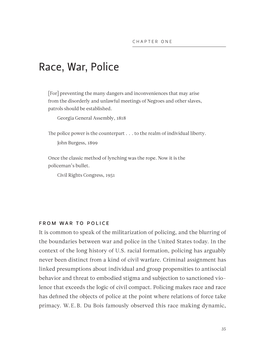 Race, War, Police