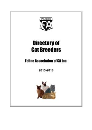 Directory of Cat Breeders