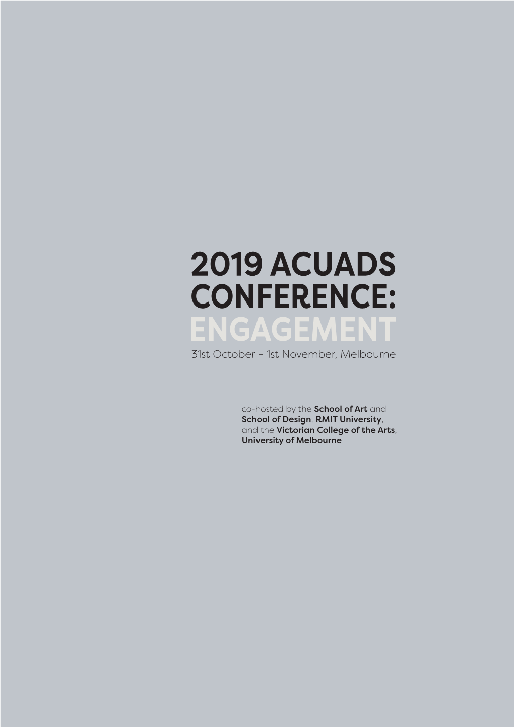 Engagement 2019 Acuads Conference