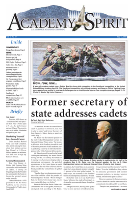 Former Secretary of State Addresses Cadets