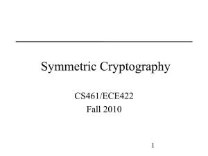 Symmetric Cryptography