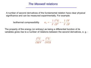 The Maxwell Relations