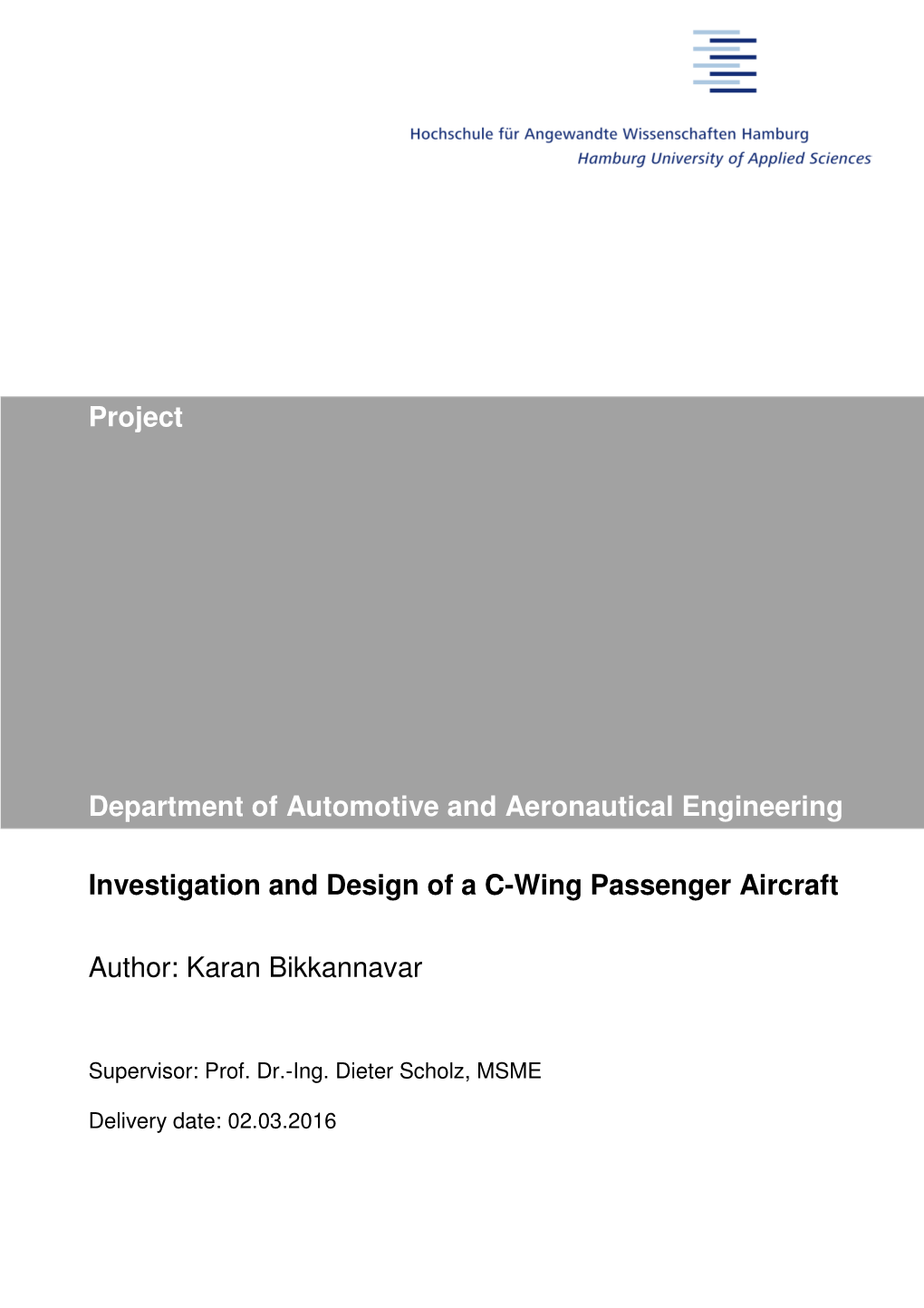 Investigation and Design of a C-Wing Passenger Aircraft