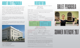 About Ballet Pensacola Registration