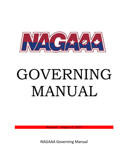 NAGAAA Governing Manual