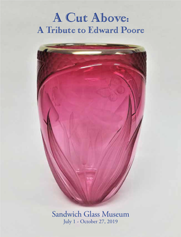 A Cut Above – a Tribute to Edward Poore