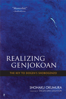 Realizing Genjokoan