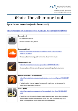 Ipads All in One Tool