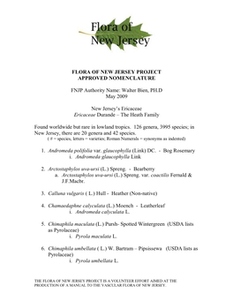 Ericaceae Ericaceae Durande – the Heath Family